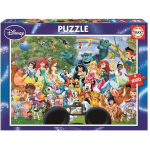 Puzzle - EDUCA - Disney maagiline maailm II - 1000 t&uuml;kki - Joonistusfilmid ja koomiksid - Disney printsessid