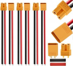 3 paari XT30 pistikut, Lipo aku&uuml;hendused, silikoonkaabliga 100mm 16AWG RC Lipo FPV Drone