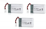 3 tk laetav Lipo aku (3.7v, 850 mAh Lipo) Syma X5SC X5SW Rc Quadricopter Drones jaoks