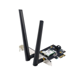 ASUS | PCE-AXE5400 | Wi-Fi Adapter, Tri-Band, Wi-Fi 6E Adapter | 802.11ax | 574/2402/2042 Mbit/s | Mesh Support No | MU-MiMO No | No mobile broadband