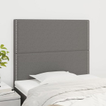 vidaXL voodipeatsid 2 tk, tumehall, 100x5x78/88 cm, kangas