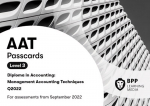 AAT Management Accounting Techniques: Passcards