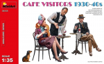 Liimitav mudel MiniArt 38058 Cafe Visitors 1930-40s 1/35