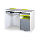 Kirjutuslaud Klupś Irene Lime, valge/roheline