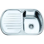 Roostevabast terasest valamu D7749P vasak, sifooniga