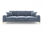 Neljakohaline diivan Mazzini Sofas Madara, helesinine/kuldne v&auml;rv