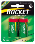 Rocket Heavy Duty C patareid, 2 tk