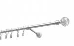 &Uuml;ks kardinapuu 19mm OLIMP, 180cm, matt kroom