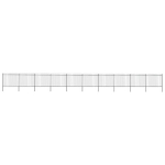 terava otsaga aed, terasest, 17 x 1,5 m, must, vidaXL, Juoda