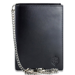 Meeste nahast rahakott STEVENS metallketiga