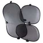 Zoogi P&auml;ikesevarjud autole, Black 3pcs