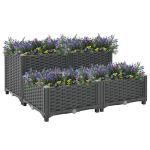 vidaXL taimekast 80 x 80 x 38 cm, pol&uuml;prop&uuml;leen