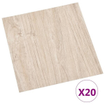vidaXL iseliimuvad p&otilde;randaplaadid 20 tk, PVC, 1,86 m&sup2;, helepruun, Ruda
