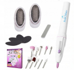 Manuaalne juhtmevaba pedik&uuml;&uuml;ri - manik&uuml;&uuml;ri hoolduskomplekt PediMate, 18 osa