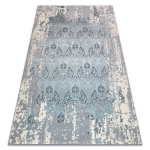 Vaip CORE W3824 Ornament Vintage - Struktuuriline, kahel tasemel fliis, helesinine / koor / hall