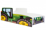 Lastevoodi Farmi madratsiga 145 cm x 74 cm x 49 cm, roheline traktor