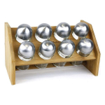 Bambusest maitseaineteriiul Quttin (8 pcs) (25 x 14,5 x 14,5 cm)