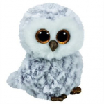 Pl&uuml;&uuml;sist m&auml;nguasi TY Beanie Boos OWLETTE hall &ouml;&ouml;kull, 15 cm, 37201