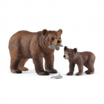 Kuju Karu Grisli koos pojaga Schleich