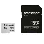 Transcend m&auml;lukaart microSDXC 300S-A 1TB Class 10 UHS-I U3 V30 A2