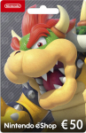 Nintendo eShop kinkekaart 50 euro, aktiveerimiskaart