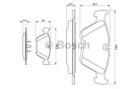 Piduriklotside komplekt ketaspidur AUDI 100 200 PEUGEOT 605 605 3.0 2.2 Turbo quattro 443710501A 443710501B