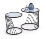 Kohvilaua komplekt Halmar Antilla, must