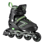 Rulluisud/uisud Nils Extreme NH11912 A 2in1, must/roheline, M (35-38)