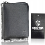 Meeste nahast rahakott lukuga ja ketiga Stevens