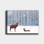 Reproduktsioon l&otilde;uendil Hirv talvel