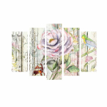 Viieosaline reproduktsioon Lilled