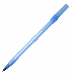 BIC Ballpoint pens ROUND STIC 1.0 mm, blue, Pouch 1 pcs 256378