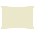 vidaXL oxford-kangast p&auml;ikesepuri, ristk&uuml;lik, 2,5 x 5 m kreemjas