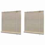 vidaXL naturaalsed bambusrulood 2 tk, 120 x 160 cm