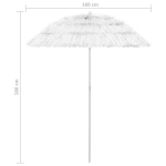 vidaXL p&auml;ikesevari valge 180 cm