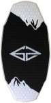 GoZone K2 Surfilaud Skimboard, must/valge