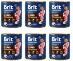 Konservid koertele Brit Premium by Nature Lamb with Buckwheat, 6 x 800 g