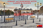 Liimitav mudel MiniArt 35639 STREET ACCESSORIES WITH LAMPS & CLOCKS 1/35