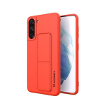 Wozinsky Kickstand Case Silicone Stand Cover for Samsung Galaxy S21 + 5G Red (Red)
