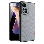 Dux Ducis Fino case nylon covered cover Xiaomi Redmi Note 11 Pro+ 5G (China) / 11 Pro 5G (China) / Mi11i HyperCharge / Poco X4 NFC 5G blue (Light blue || Niebieski)
