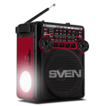 Taskulambiga raadio Sven SRP-355 punane