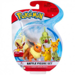 Jazwares - Pokemon Battle Figure Set Flareon Larvitar Pikachu