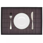 Bambusest lauamatid 6 tk, 30 x 45 cm, tumepruun
