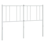vidaXL metallist voodipeats, valge, 120 cm