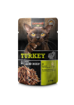 Leonardo Turkey + extra pull Beef kassidele kalkuni ja veiselihahautisega 70 g &times; 16 tk