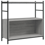 vidaXL raamaturiiul, hall Sonoma tamm, 80x30x78,5 cm, tehispuit/raud