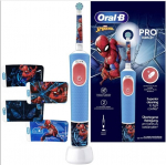 Oral-B Pro Kids 1 K&auml;epide Marvel Spider-Man Elektriline Hambahari, 1 Harjapea, 3 Aastat ja Rohkem