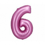 Fooliumist &otilde;hupall Beauty & Charm, number 6, satiinroosa, 76 cm