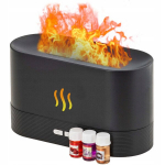 &Otilde;huniisutaja Ionisaator Aroomateraapia LED-valgustusega, must