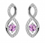 H&otilde;bek&otilde;rvar&otilde;ngad su ametistais naistele Brilio Silver Precious Stone